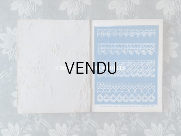 画像4: 19世紀末 アンティーク プランタン クロシェレース 図案帳 ALBUM DE DESSINS POUR CROCHET - GRANDS MAGASINS DU PRINTEMPS PARIS - (4)