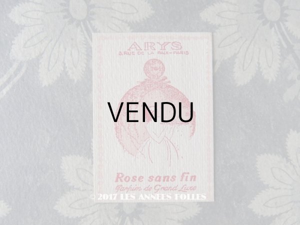 画像1: 1919年 アンティーク パフュームカード ROSE SANS FIN - ARYS - (1)