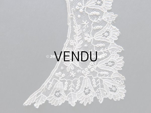 画像7: 19世紀末 アンティーク ポワンドガーズ  少女の付け襟 ニードルレース  『ポワン・ド・ガーズ』　 (7)