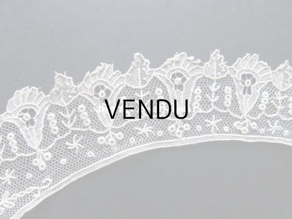 画像4: 19世紀末 アンティーク ポワンドガーズ  少女の付け襟 ニードルレース  『ポワン・ド・ガーズ』　 (4)