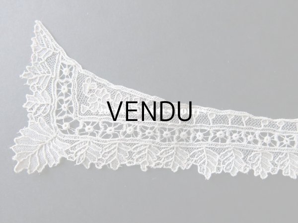 画像3: 19世紀末 アンティーク ポワンドガーズ 少女の付け襟ニードルレース  『ポワン・ド・ガーズ』　 (3)