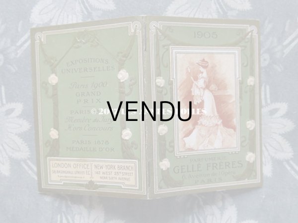 画像3: 1905年 アンティーク カレンダー手帳  - GELLE FRERES - (3)