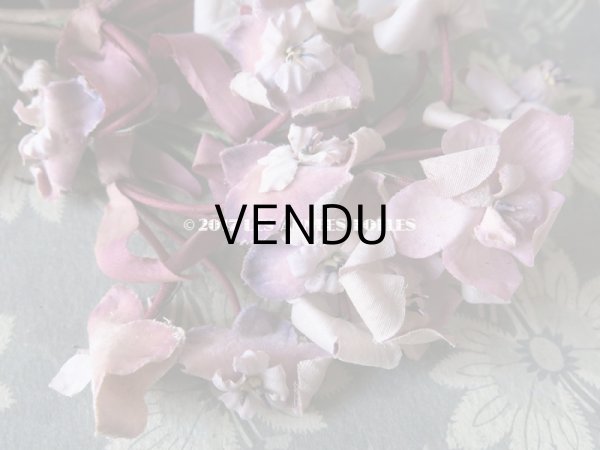 画像4: 19世紀末　アンティーク 紫の花のコサージュ  (4)