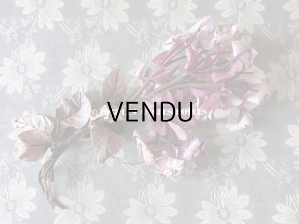 画像7: 19世紀末　アンティーク 紫の花のコサージュ  (7)