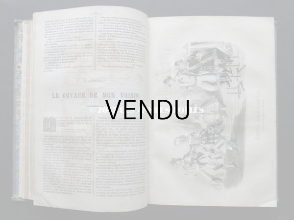 画像7: 1864年 アンティーク 本 版画付き モード新聞 JOURNAL DES DEMOISELLES (7)