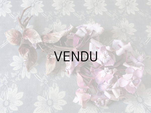 画像3: 19世紀末　アンティーク 紫の花のコサージュ  (3)