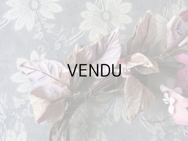 画像8: 19世紀末　アンティーク 紫の花のコサージュ  (8)