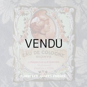 画像: アンティーク パフュームラベル EAU DE COLOGNE DIONYS - J.MABBOUX & P.GIRARD PARIS -