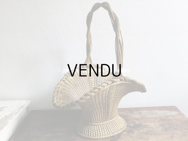 画像5: 19世紀末 アンティーク 花かご パニエ フラワーバスケット (5)