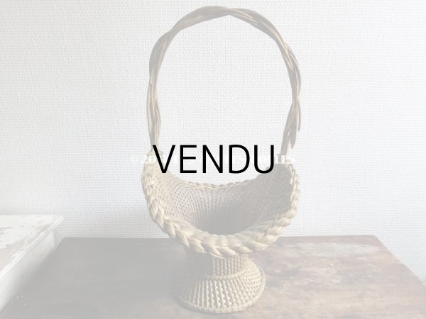 画像6: 19世紀末 アンティーク 花かご パニエ フラワーバスケット (6)