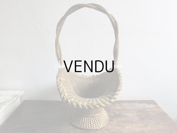 画像7: 19世紀末 アンティーク 花かご パニエ フラワーバスケット (7)