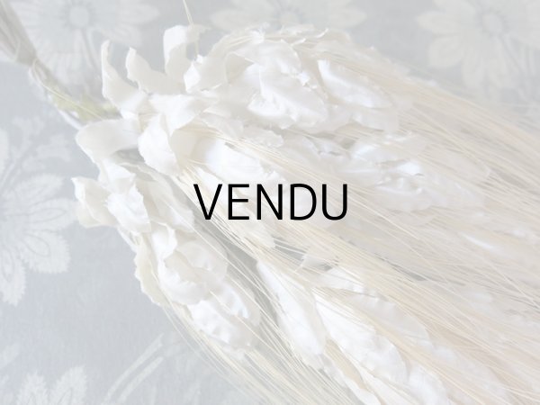 画像7: 19世紀末 アンティーク ボンマルシェ 帽子用 コサージュ 麦 白 デッドストック ラベル付 (7)