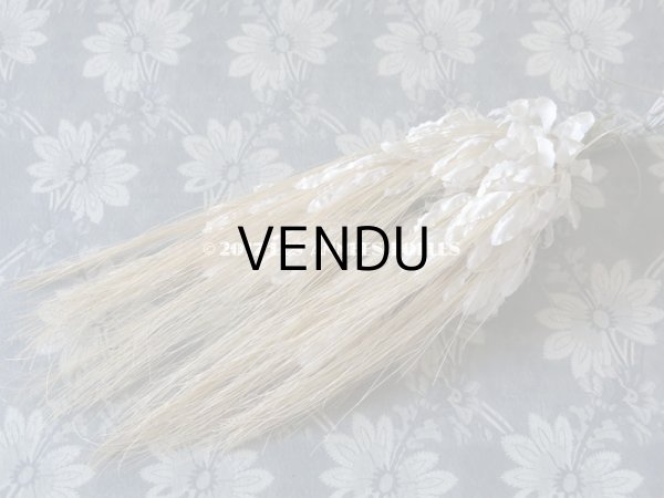 画像3: 19世紀末 アンティーク ボンマルシェ 帽子用 コサージュ 麦 白 デッドストック ラベル付 (3)