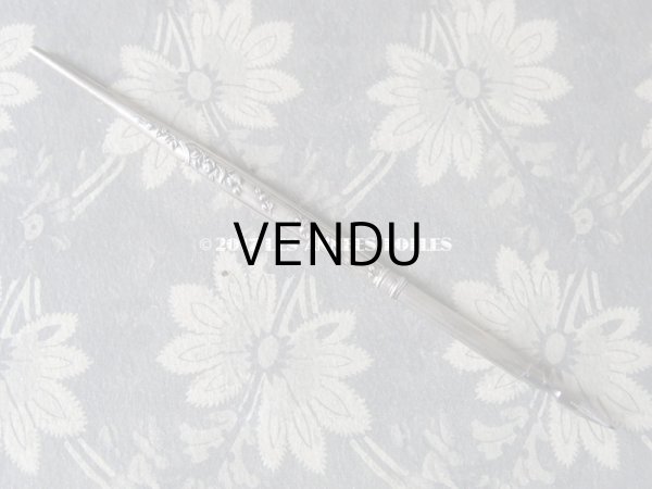 画像3: 1900年代 アンティーク 薔薇のペン軸 シルバー製 (3)