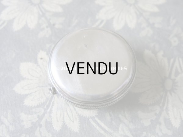 画像7: 1900年代 アンティーク シルバー製 パウダーケース モノグラム (7)