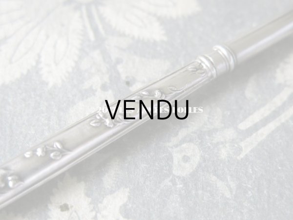 画像5: 1900年代 アンティーク 薔薇のペン軸 シルバー製 (5)
