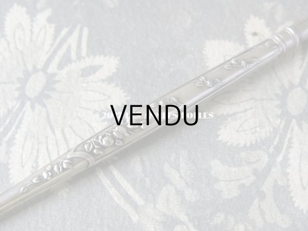 画像6: 1900年代 アンティーク 薔薇のペン軸 シルバー製 (6)