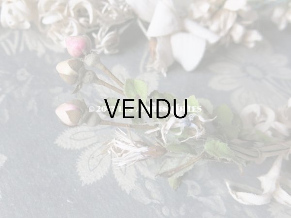 画像13: 19世紀 アンティーク ナポレオン3世時代 草花のヘッドリース　ウェディング 　結婚式 ティアラ (13)