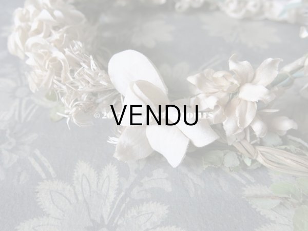 画像7: 19世紀 アンティーク ナポレオン3世時代 草花のヘッドリース　ウェディング 　結婚式 ティアラ (7)