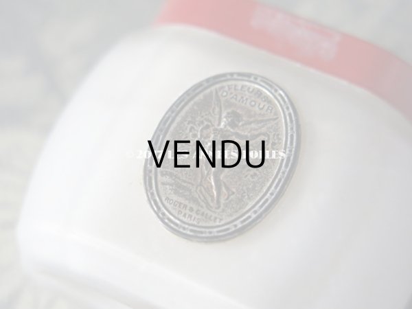 画像6: 1902年代 アンティーク 天使のパウダーボトル FLEURS D'AMOUR POUDRE A SACHET - ROGER&GALLET PARIS - (6)