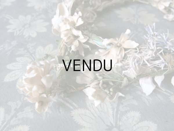 画像6: 19世紀 アンティーク ナポレオン3世時代 草花のヘッドリース　ウェディング 　結婚式 ティアラ (6)