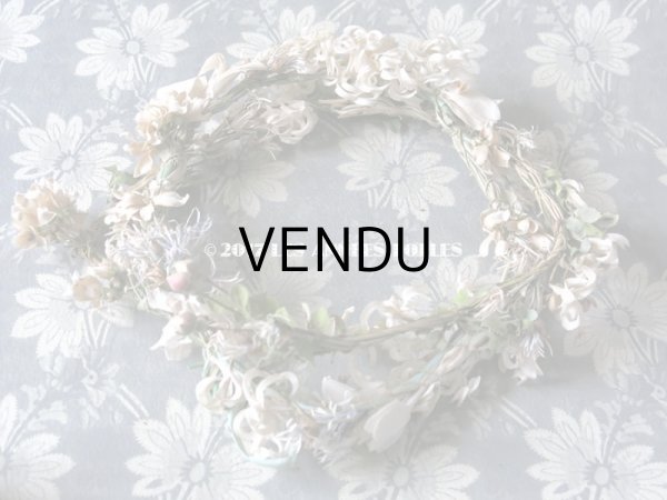 画像4: 19世紀 アンティーク ナポレオン3世時代 草花のヘッドリース　ウェディング 　結婚式 ティアラ (4)