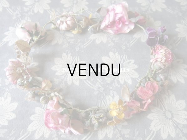 画像3: アンティーク 草花のヘッドリース ウェディング 結婚式 ティアラ (3)
