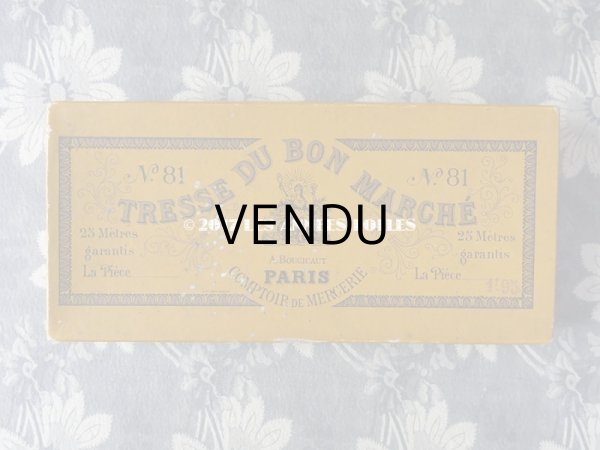 画像3: 1900年代 アンティーク  ボンマルシェ 糸箱 TRESSE DU BON MARCHE - AU BON MARCHE - (3)
