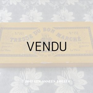 画像: 1900年代 アンティーク  ボンマルシェ 糸箱 TRESSE DU BON MARCHE - AU BON MARCHE -