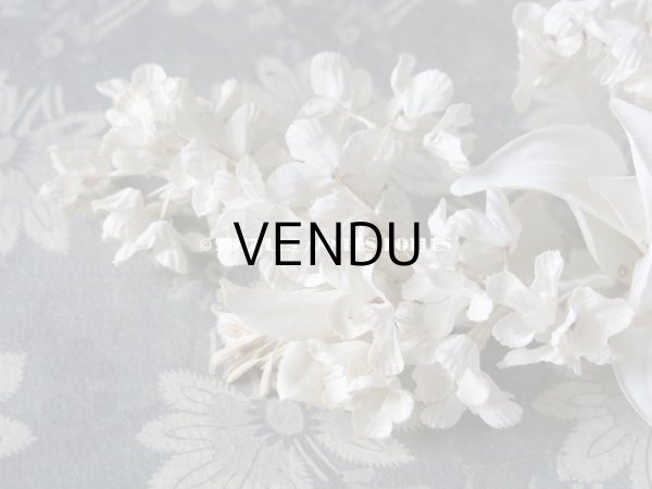 画像7: 1920年代 アンティーク ホワイトライラック & 白百合のヘッドリース　ウェディング 結婚式 ティアラ (7)