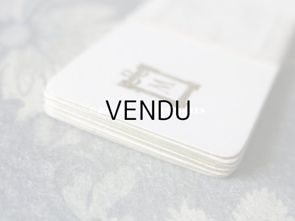 画像5: アンティーク モノグラム入り 小さなカード 10枚のセット (5)