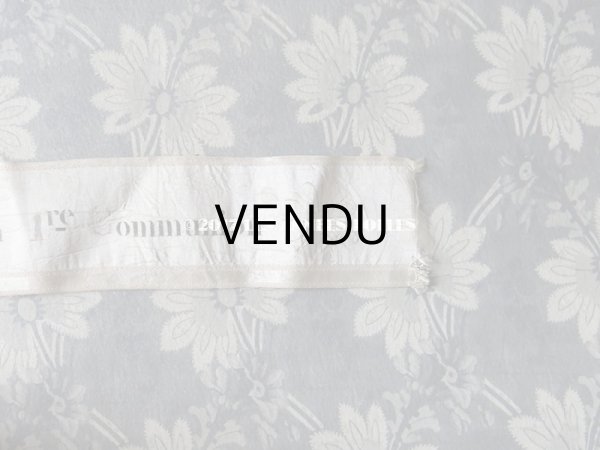 画像6: 1846年 アンティーク  シルク製リボン　コミュ二オン (6)