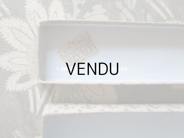 画像6: 19世紀末 アンティーク  ジュエリーボックス エパングルケース 百合の紋章 (6)