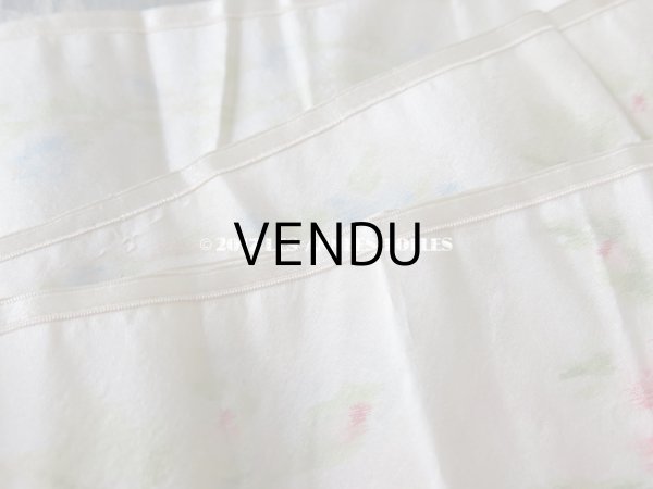 画像9: 19世紀 アンティーク シルク製  ぼかし織り 花模様 幅広リボン 1.75m (9)