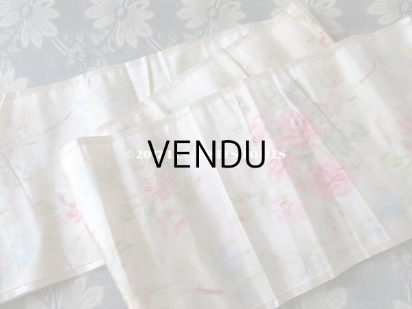 画像8: 19世紀 アンティーク シルク製  ぼかし織り 花模様 幅広リボン 1.75m (8)