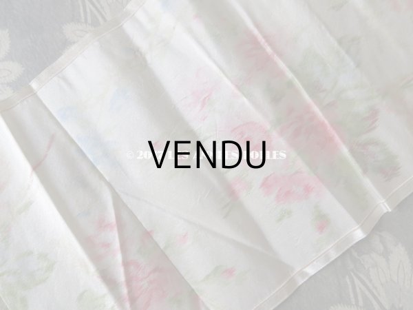 画像7: 19世紀 アンティーク シルク製  ぼかし織り 花模様 幅広リボン 1.75m (7)