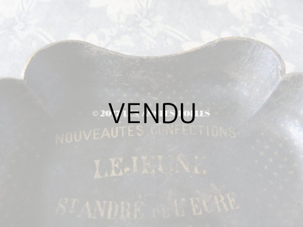 画像8: 19世紀 アンティーク ナポレオン3世 パピエマシェのトレイ　NOUVEAUTES CONFECTIONS LEJEUNE ST ANDRE DE L'EURE (8)