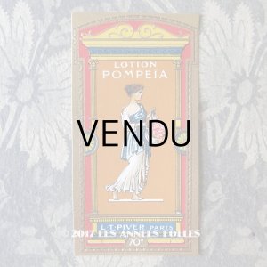 画像: アンティーク パフュームラベル LOTION POMPEIA - L.T.PIVER -