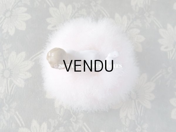 画像5: アンティーク パフ　白鳥の羽根 & BEBEのセラミック人形 (5)