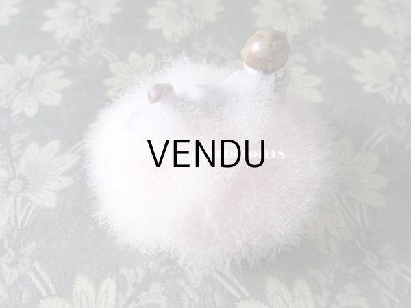 画像3: アンティーク パフ　白鳥の羽根 & BEBEのセラミック人形 (3)