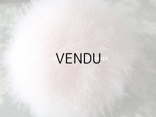 画像9: アンティーク パフ　白鳥の羽根 & BEBEのセラミック人形 (9)