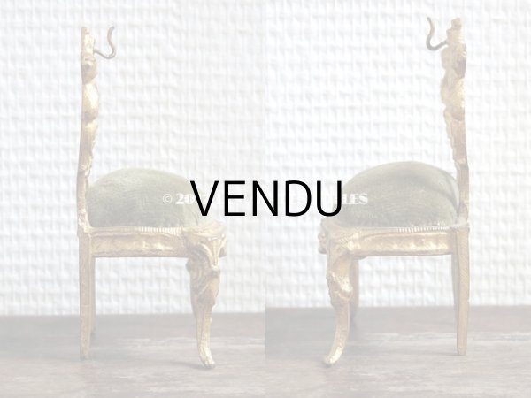 画像3: アンティーク アンティーク 懐中時計用 椅子型 ジュエリースタンド　懐中時計スタンド (3)