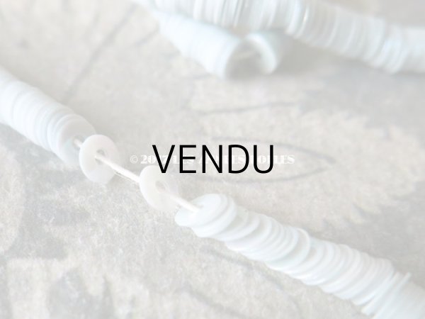 画像6: 1900年代 アンティーク ゼラチン製 極小2.5mm スパンコール ミルキーブルー オーロラ加工 (6)