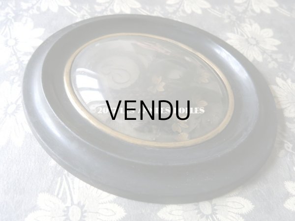 画像3: 19世紀 アンティーク ルリケール 聖遺物のガラスドーム 木製フレーム (3)