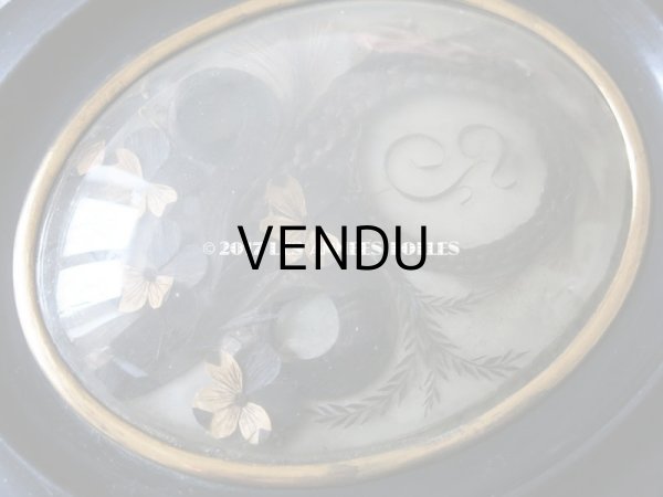 画像6: 19世紀 アンティーク ルリケール 聖遺物のガラスドーム 木製フレーム (6)