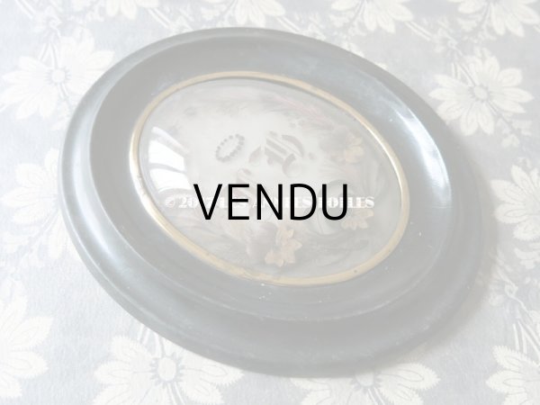 画像3: 19世紀 アンティーク ルリケール 聖遺物のガラスドーム 木製フレーム (3)