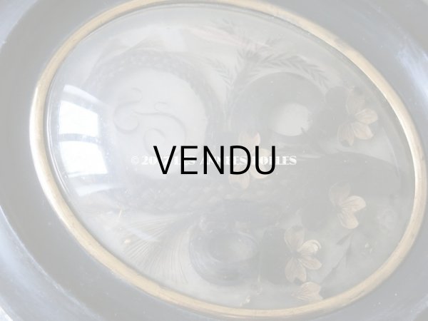 画像7: 19世紀 アンティーク ルリケール 聖遺物のガラスドーム 木製フレーム (7)