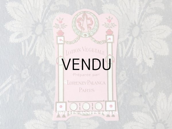 画像1: アンティーク パフュームラベル LOTION VEGETALE AU JAUNE D'OEUF - LORENZY-PALANCA PARIS - (1)