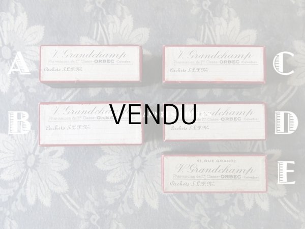 画像4: アンティーク ファーマシーボックス V.GRANDCHAMP (4)