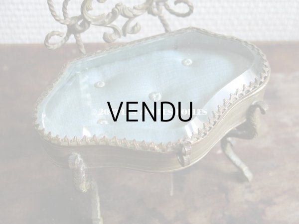 画像14: 19世紀末 アンティーク ドレッサー型 懐中時計用 ジュエリースタンド & ジェリーボックス (14)